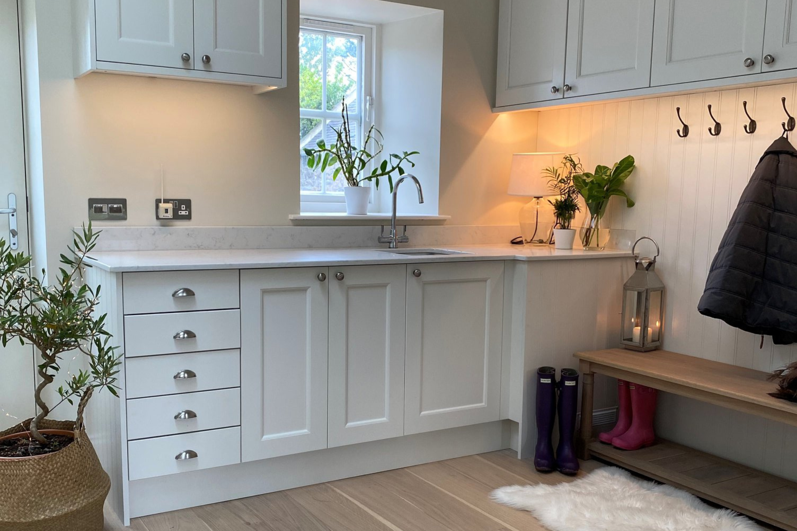 Shaker Style Boot Room and Utility Spaces by John Willox Kitchen Design, Ellon, Aberdeenshire