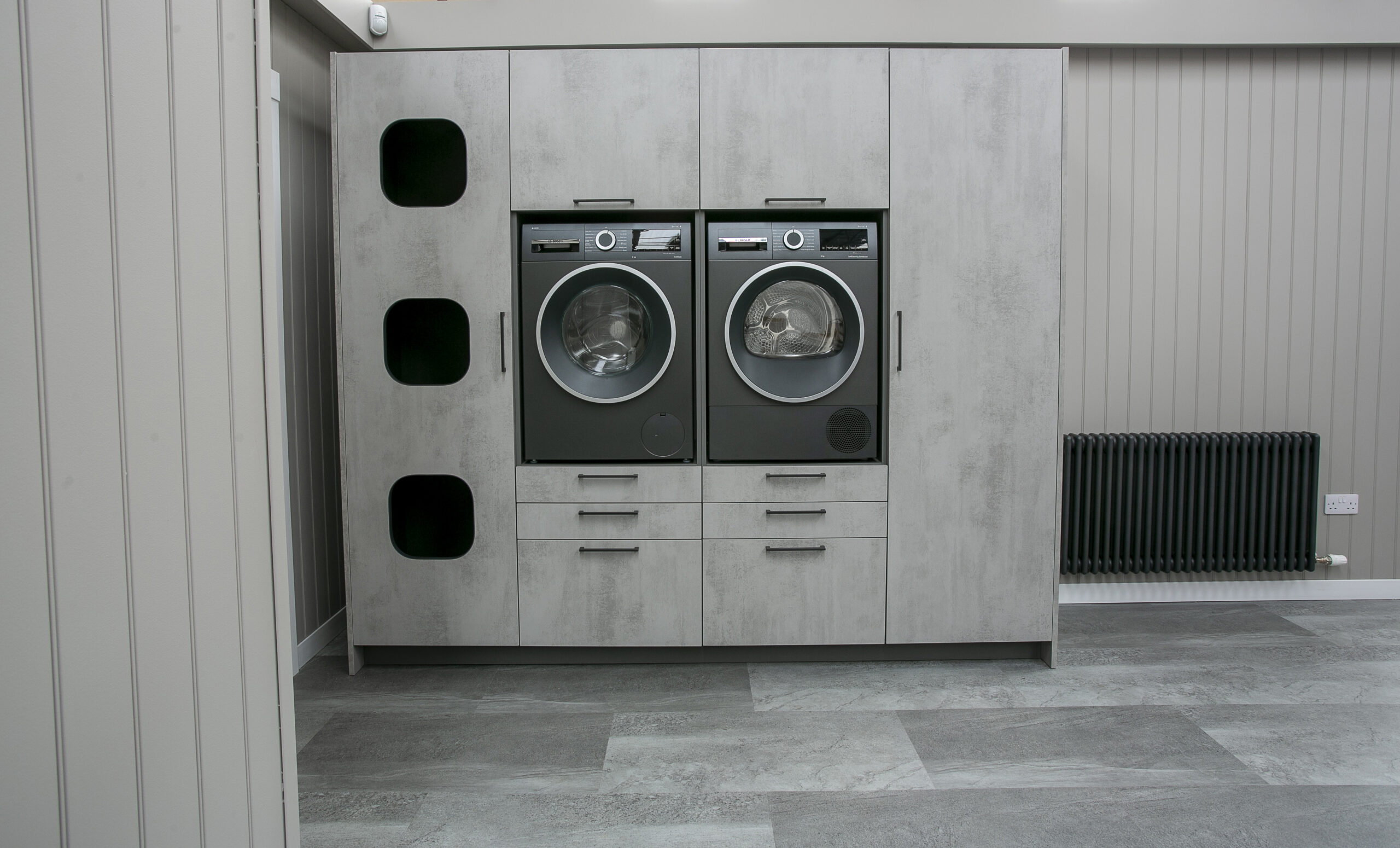 Laundry Space Design - available to view in the John Willox Design Showroom in Ellon, Aberdeenshire