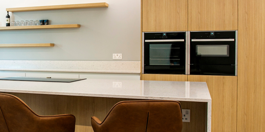 Calming Kitchen Feature Image. Designed by John Willox Kitchen Design