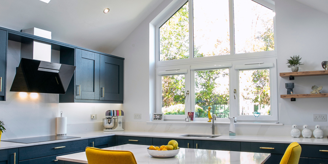 Navy Blue Shaker Kitchen by John Willox Kitchen Design - Feature Image