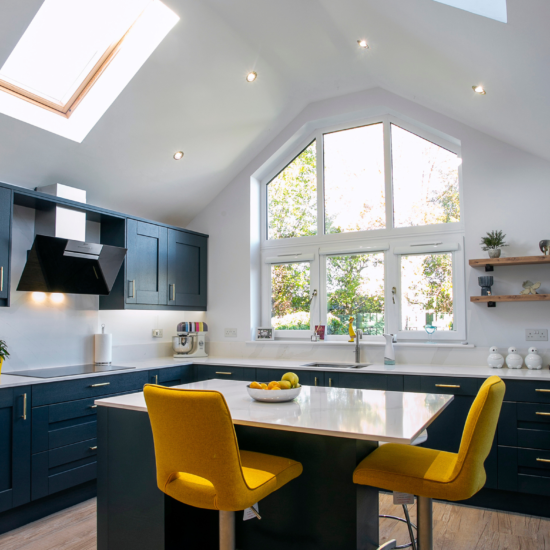 Navy Blue Shaker Kitchen by John Willox Kitchen Design - Feature Image