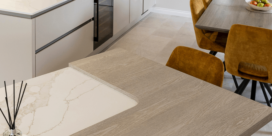 Feature Image 2. Family Focused Kitchen, Warm neutrals, John Willox Kitchen Design, Ellon, Aberdeen. Facebook Schema Image