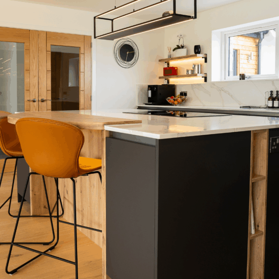 Carbon Black Kitchen Feature Image 1, John Willox Kitchen Design