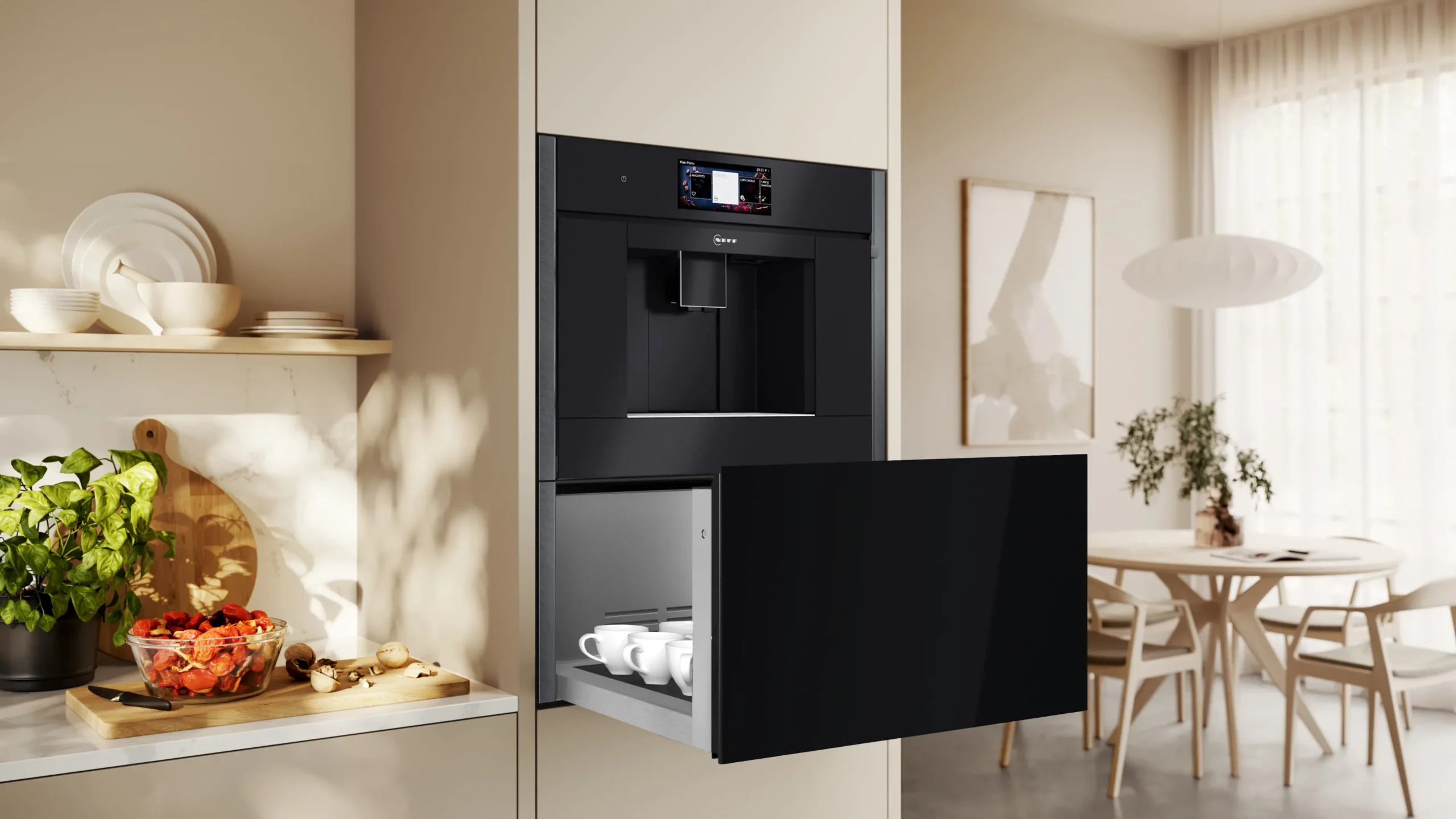 NEFF warming Drawer. Available with a kitchen purchase at John Willox Kitchen Design. Ellon. Aberdeenshire.