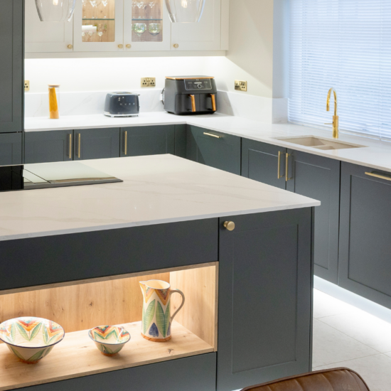 Black Green Kitchen. Blog Feature Image. John Willox Kitchen Design. Ellon.